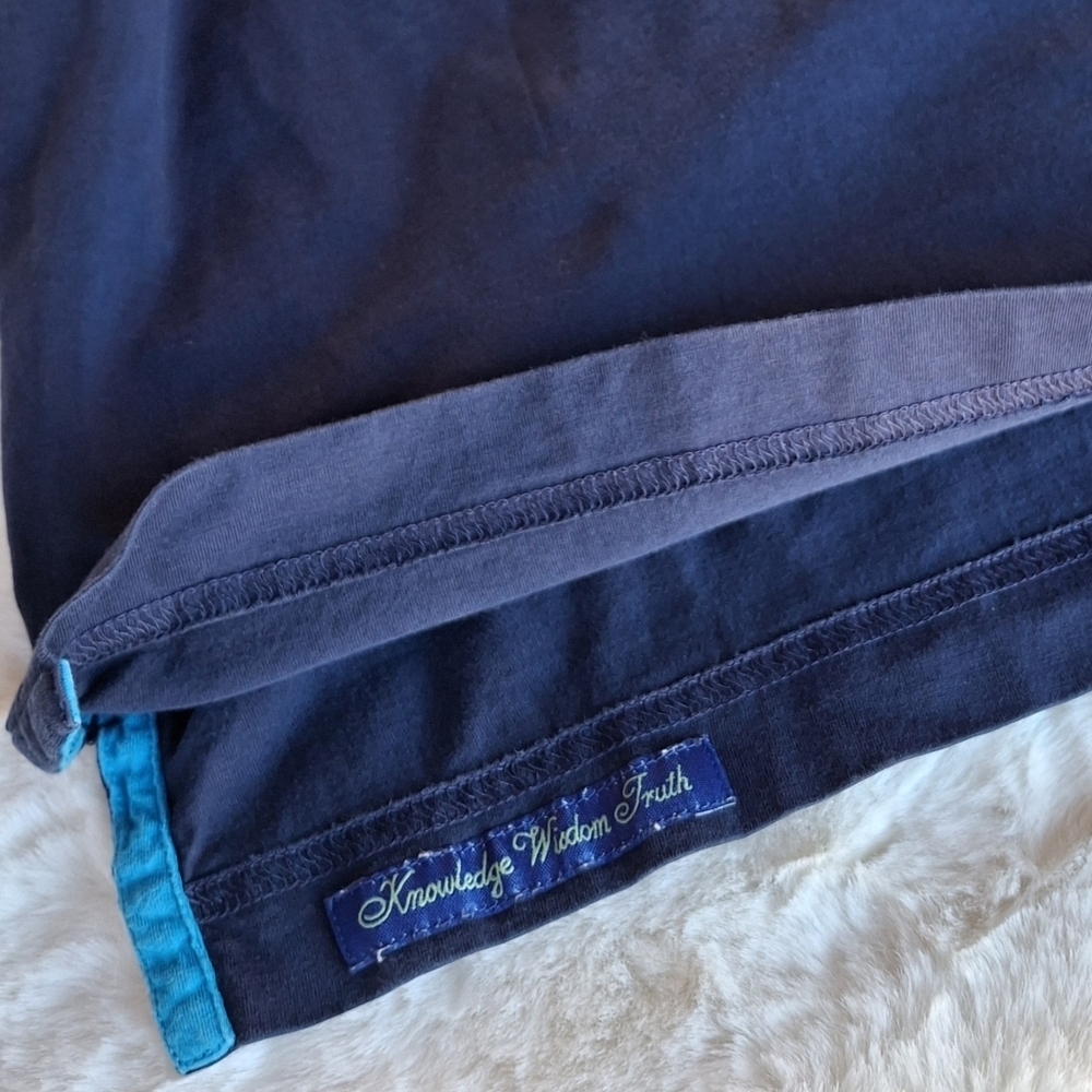 Robert Graham Embroidered Skull with Rose Navy Cotton Polo Shirt Men Size Large - Picture 10 of 16